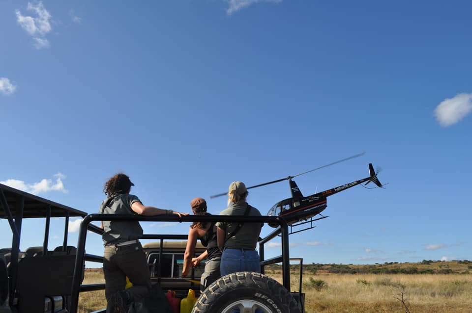 Lundy and the Wild Connection team with local community members, KwaZulu-Natal South Africa
